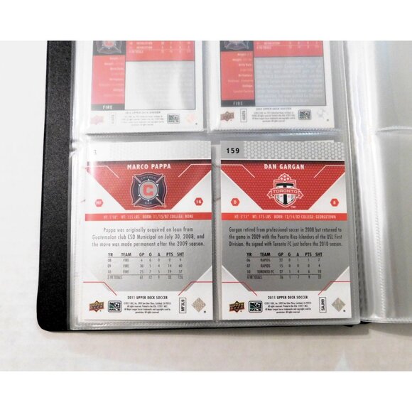 Chicago Fire Soccer Team Card Binder 18 Cards 2009-2012 Upper Deck - Picture 7 of 8